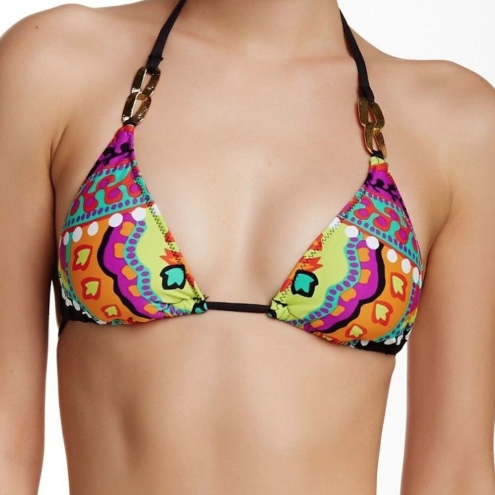 NWT Trina Turk Nuevo Sol Triangle Bikini Top 4